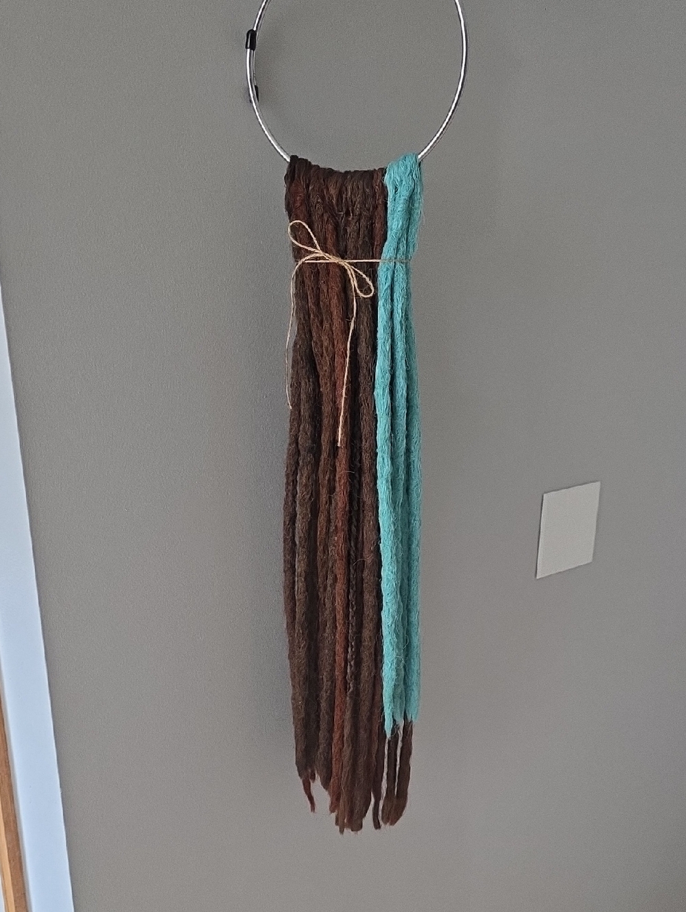 Synthetic Dreadlock Extensions - Brown & Teal
